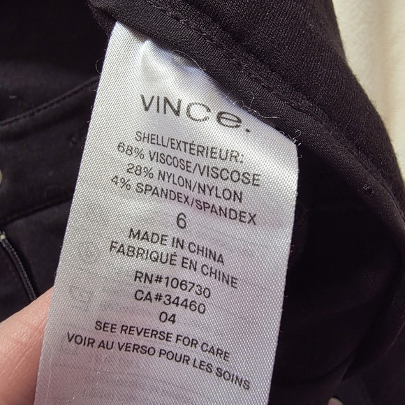 Vince Camuto Black Slim Fit Dress Pants - Picture 7 of 9